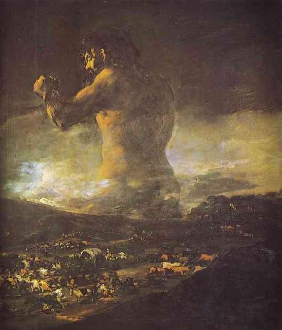 Francisco Jose de Goya The Colossus. Germany oil painting art